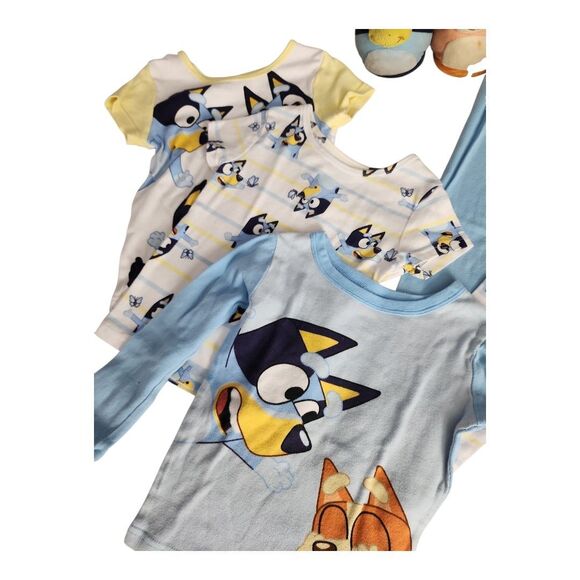 Bundle 6 Pcs Bluey Girl's Pajamas Sz 6 100% cotton - Picture 3 of 9